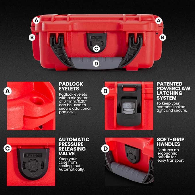 NANUK 903 Waterproof First Aid Box Empty – Durable, Medical First Aid Organizer - Image 4