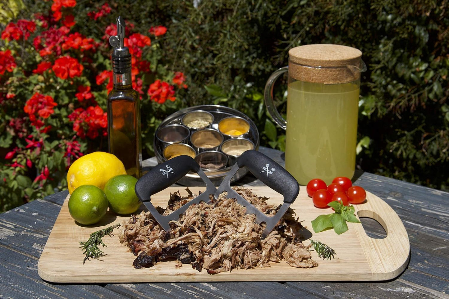 Meat Claws - Stainless Steel Smoker Accessories - Ultra-Sharp Meat Shredder will Easily Tear up Pulled Pork, Chicken, and Brisket - with Heat Resistant Handles