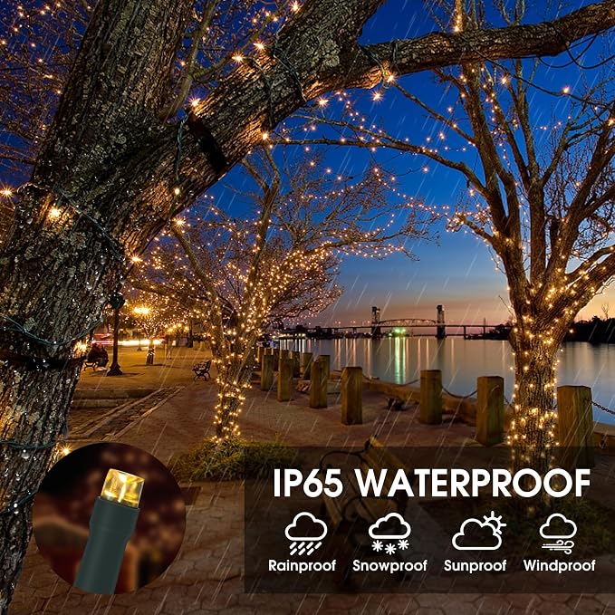 Vimorg Solar String Lights Outdoor, 2 Pack 79FT 200 LED Waterproof Solar - Image 4