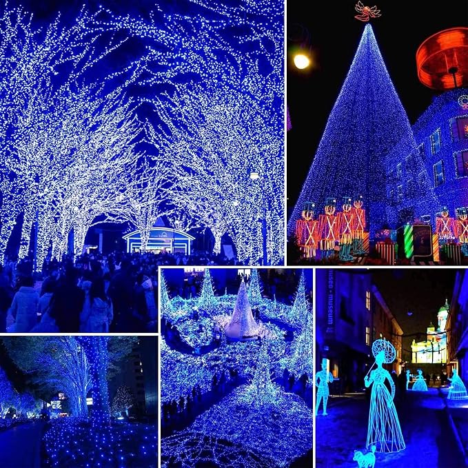 2 Pack 480 LED Solar Chrismas Lights Outdoor, 170 FT Super Long Solar String - Image 3