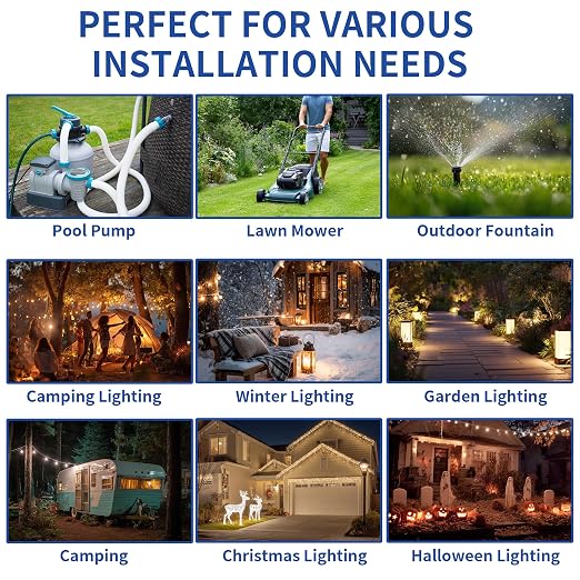 9 Pack Outdoor Extension Cord Safety Cover - Image 7