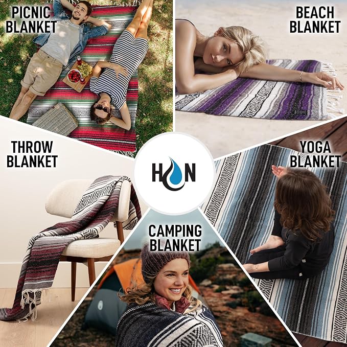 Authentic Large Handwoven Mexican Blanket - Image 4
