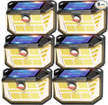 TECKNET 231 LED Motion Sensor Outdoor Lights, 6 Pack, 300° Solar Security Wall by Tecknet