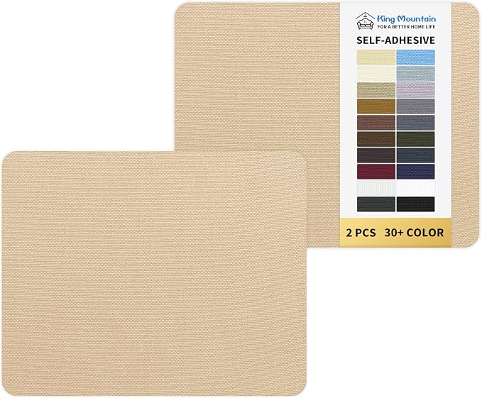 KING MOUNTAIN Canvas Repair Patch 9 x11 Inch 2 Pcs Self-Adhesive Waterproof by ForABetterHomeLife
