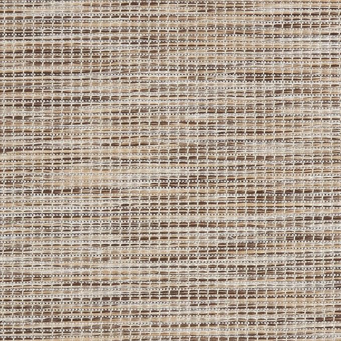 Nourison Positano Indoor-Outdoor Beige 8' x 10' Area Rug, Easy Cleaning, Non Shedding, Bed Room, Living Room, Dining Room, Backyard, Deck, Patio (8x10)